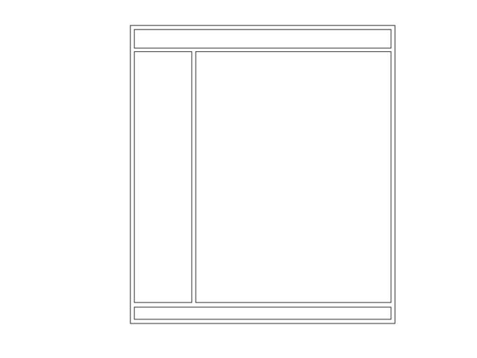 Vector image of web layout with 4 windows