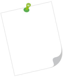 Vector graphics of pinned paper sheet