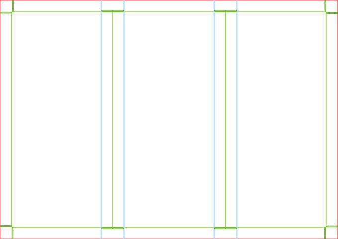 Trifold brochure template vector graphics