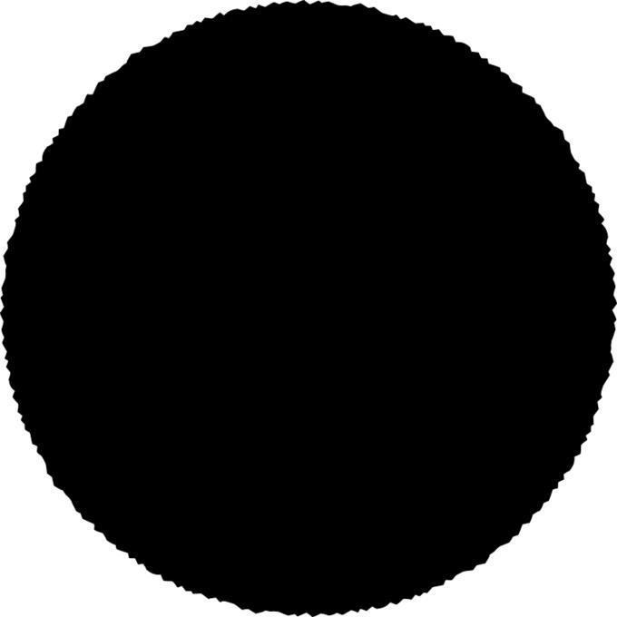 Roughcut black circle vector graphics