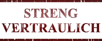 ''Streng Vertraulich'' sticker vector clip art