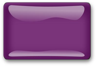 Gloss violet square button vector image