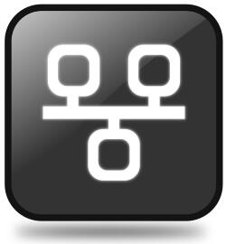 Vector drawing of web community button