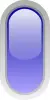 Upright pill shaped blue button vector graphics