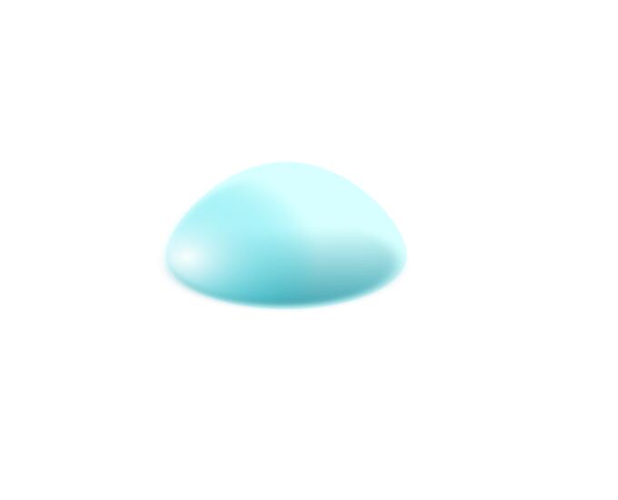 Vector clip art of water drop on white background