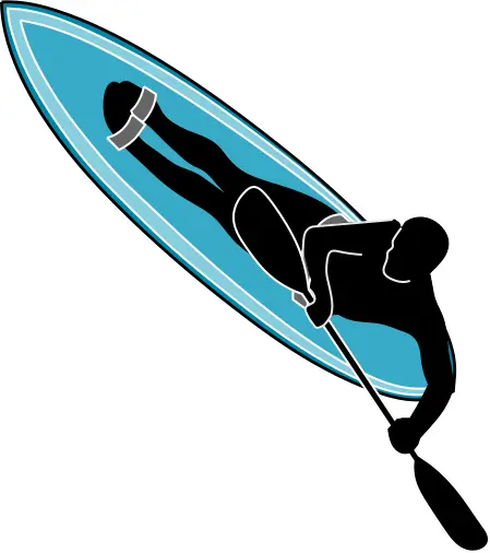 Waveski sport symbol vector illustration