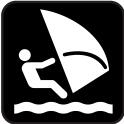 Pictogram for windsurfing vector clip art