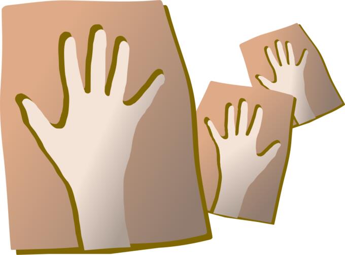 Hands on clay vector image