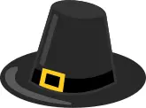 Pilgrim's hat with black band vector image