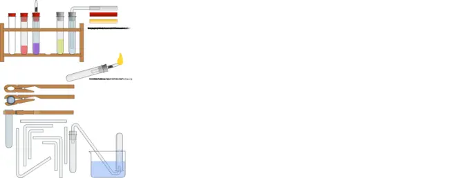 Vector graphics of laboratory equipment selection