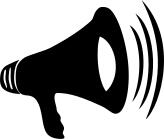 Loud megaphone vector illustration