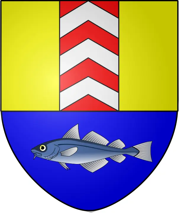 Vector drawing of coat of arms of Boudry City