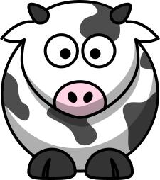 Vector image of moo cow