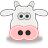 Vector image of cow's head