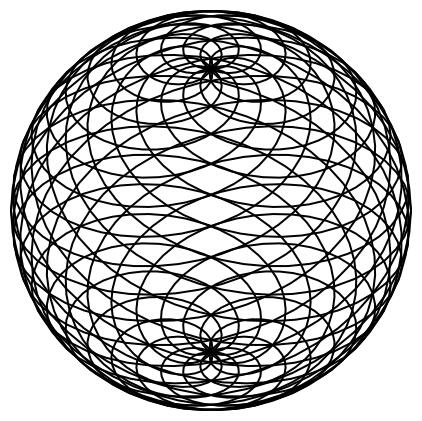 Spiral wire globe vector illustration