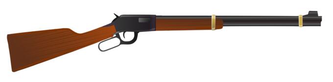 Winchester Model 1873 rifle vector illustration