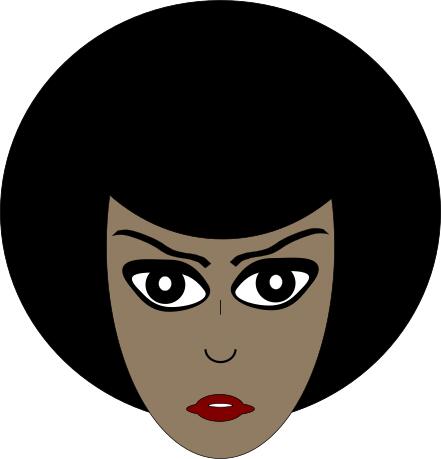 African woman vector illustration