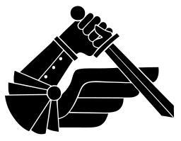 Vector image of armoured arm