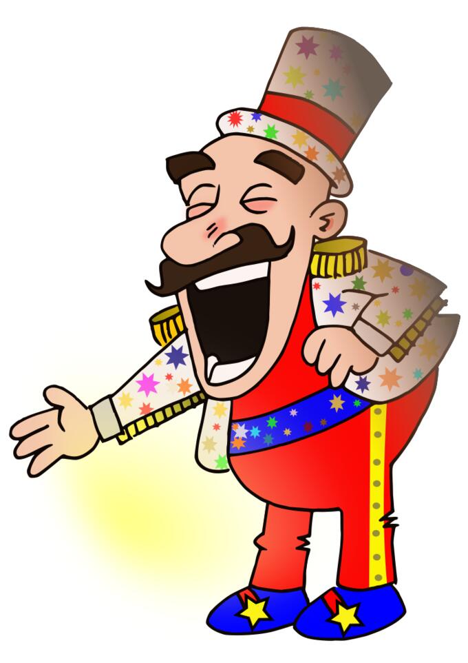 Circus chef vector drawing