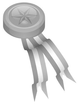 Platinum medallion with ribbons vector illustration graphics