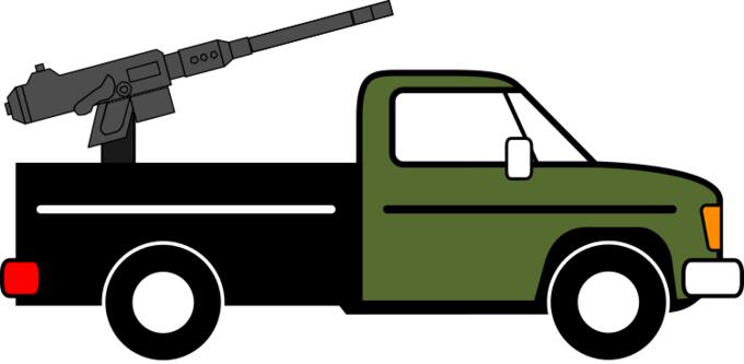 Fighting vehicle vector clip art
