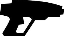 Vector image of laser gun pictogram