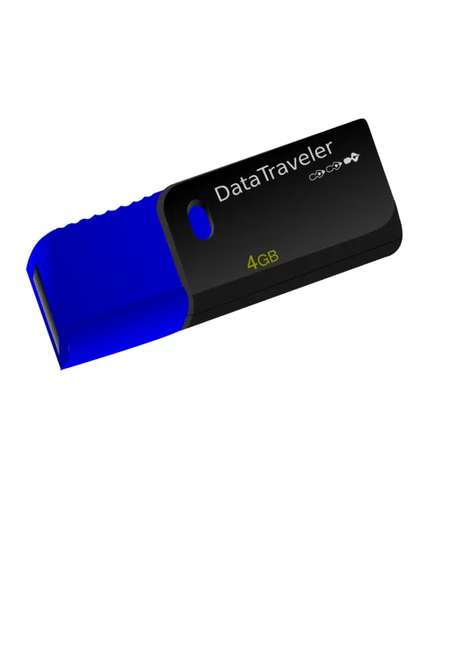 Vector graphics of retractable DataTraveler 112 memory stick