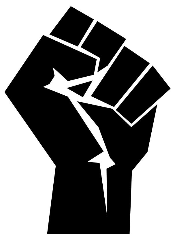 Square fist vector clip art