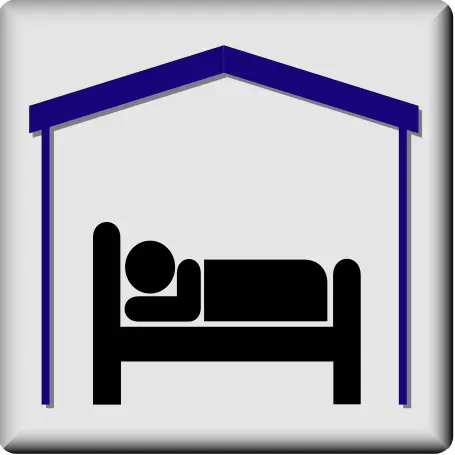 Apartment pictogram vector drawing