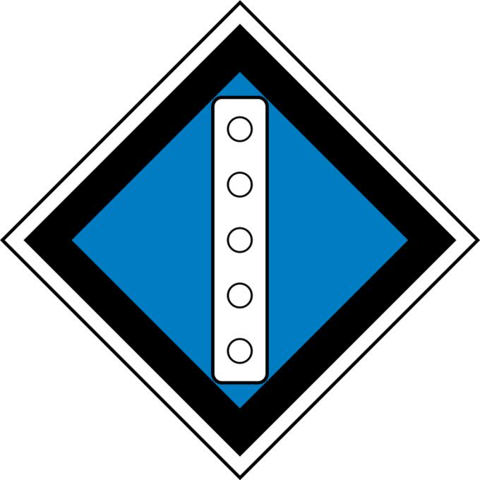 Russian railway sign raise pantograph vector image