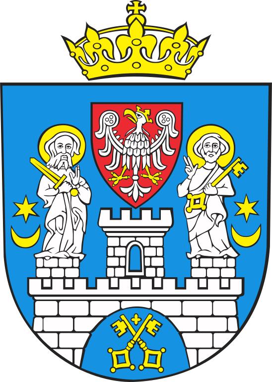 Vector drawing of coat of arms of Poznan City