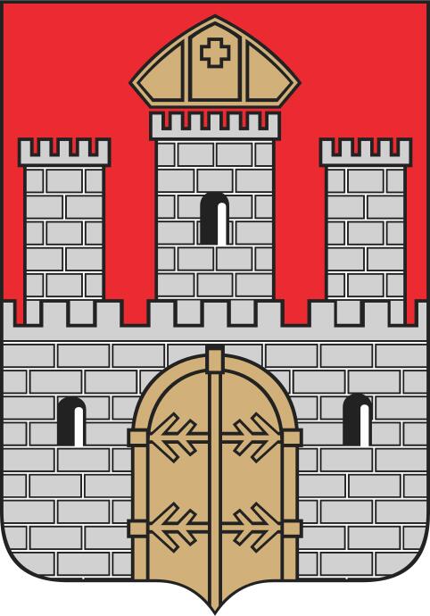 Vector illustration of coat of arms of Wloclawek City