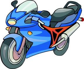 Vector image of motorcycle clipart