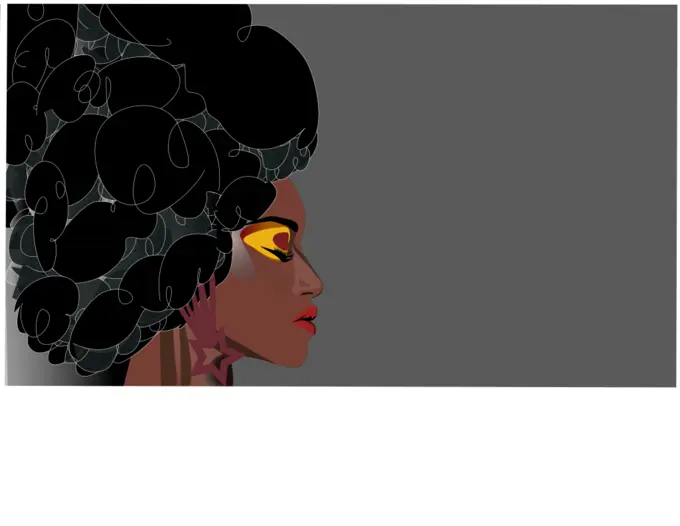 Soul sista vector illustration