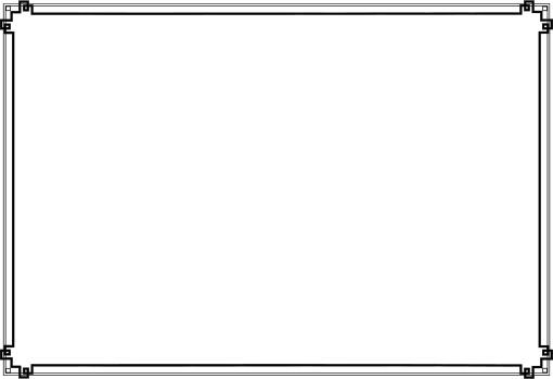 Vector graphics of modern line art border