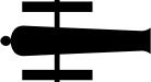 Pictogram for a cannon vector image
