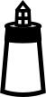 US National Park Maps pictogram for a lighthouse vector image