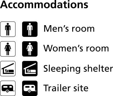 Pictograms for accommodation vector image