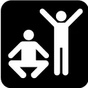 Pictogram for an exercise facility vector image