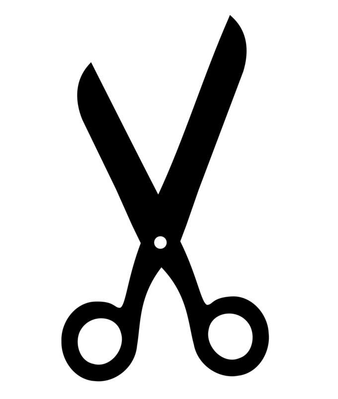 Scissors silhouette vector illustration