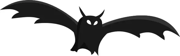 Silhouette vector graphics of bat