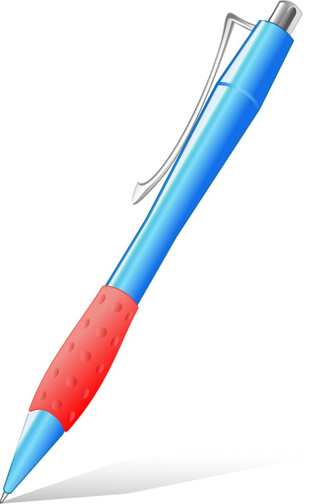 Vector drawing of simple plastic pen