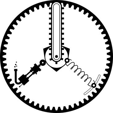 Mechanical peace and love vector clip art