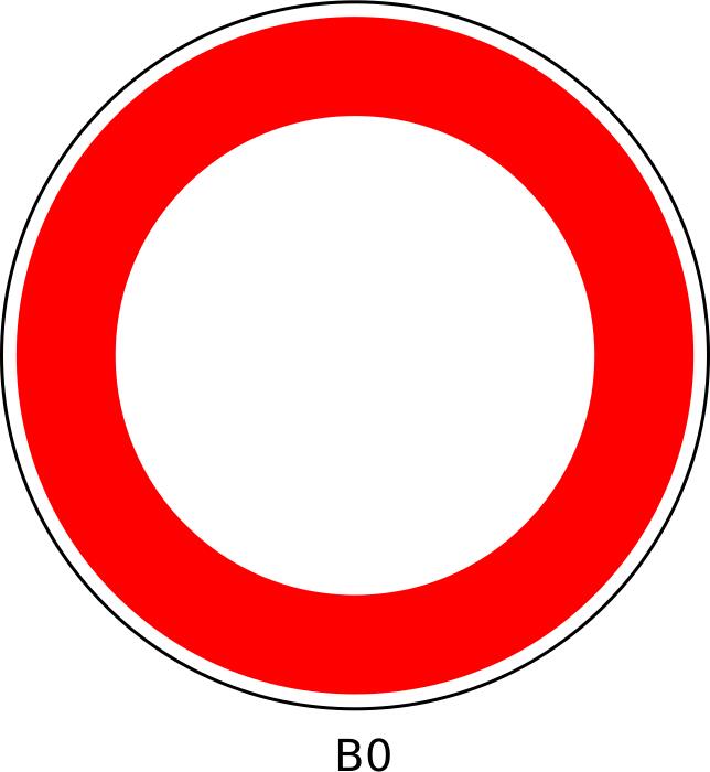 Vector image of blanktraffic order sign