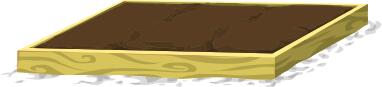 Vector graphics of flower planting box 2x3