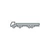 Vector drawing of extended towing vehicle symbol
