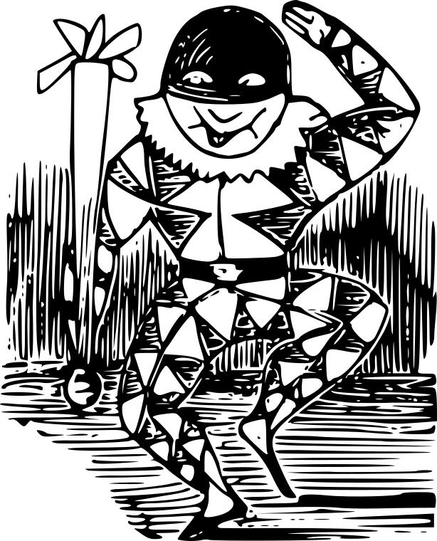 Vector image of silly man in a turtle suit