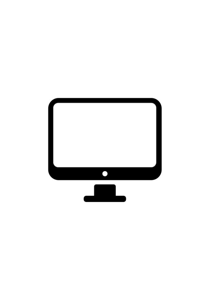 Small computer monitor vector clip art