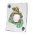 Robotic TV on a playing card vector drawing