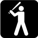 Vector clip art of baseball facilities available sign